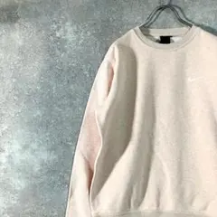 NIKE　スウェット　トレーナー　ペールオレンジ　スウォッシュロゴ　刺繍