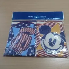 ディズニー　ミッキー＆ドナルドハンカチ　セット。
