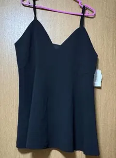 レディース キャミソール ブラック 無地