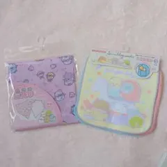 すみっコぐらし 三角巾　ゴムあり　ミニタオル３枚セット