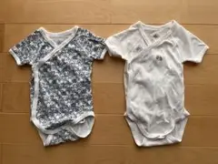 PETIT BATEAU ベビー肌着　あわせボディ 6m 67cm 2枚セット