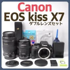 ☘️初心者にも使いやすい✨Canon kiss X7 ダブルレンズセット - メルカリ