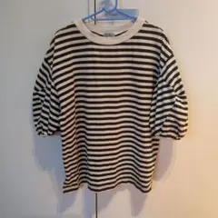 Niko And... ボーダー柄 パフスリーブ Tシャツのサムネイル