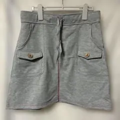 [新品]グレー スウェット ミニスカート