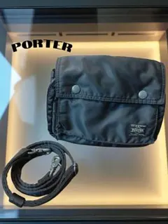 PORTER　ブラックナイロンショルダーバッグ 吉田カバン　ポーチ