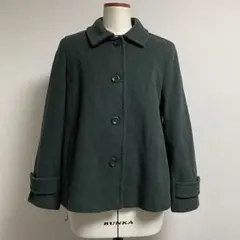 LANDS'END ランズエンド カシミヤ混 ショート丈 コート 13のサムネイル