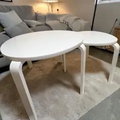 【廃盤】 IKEA SVALSTA スヴァルスタ ネストテーブル 2点セット ②のサムネイル