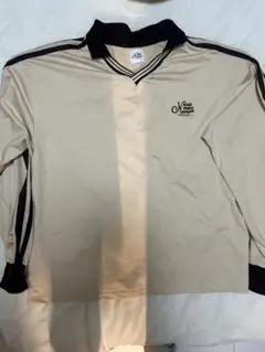 カオヨリナカミ　ベージュ 長袖ポロシャツ