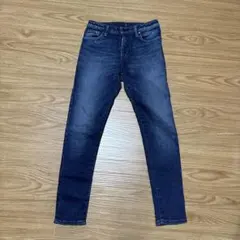 ジョンブル スキニーデニム ジッパー付き