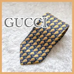 【希少】GUCCI グッチ ネクタイ シルク クジラ柄 アニマル総柄