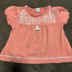 SIMPLE FREE 花柄刺繍 Tシャツ 90