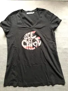 シーバイクロエ★新品★半袖ロゴTシャツ★ブラックのサムネイル