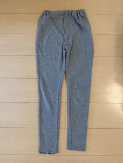 グレー リブタイツ レギンス