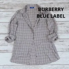 BURBERRY BLUE LABEL ノバチェック　長袖シャツ　36