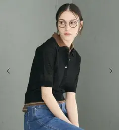 Spick and Span  ビッグボタン ポロシアーニット Spick and Span ビッグボタン ポロシアーニット - メルカリ
