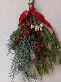 クリスマススワッグ インテリア