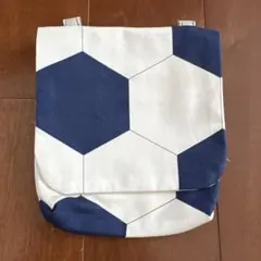 移動ポケット　ハンドメイド　サッカーボール柄