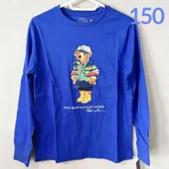新作◇ラルフローレン ポロベア長袖Tシャツ M/150 ブルー