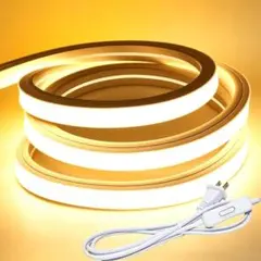 ①新品✨高輝度 防水 LEDシリコンチューブライト2Mスイッチ付き100V電球色のサムネイル