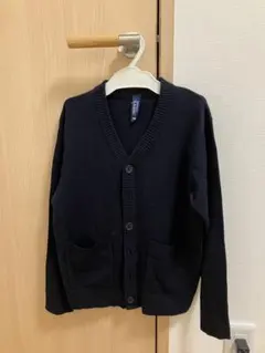 ネイビー Vネック ニットカーディガン