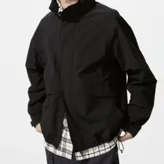 【極美品】2024 Uniqlo ウインドプルーフスタンドブルゾン 黒 XL