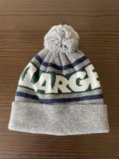 美品‼︎★X LARGE★グレー ポンポン付きニット帽