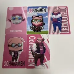 ドズル社 おおはらMEN ローソン カード 5枚セット