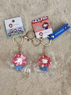 サンリオ ハローキティ ミャクミャクなりきり立体キーホルダー