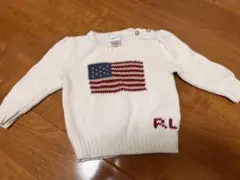 Ralph Lauren アメリカ国旗ニットセーター 12M