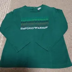 【アルマーニ】グリーン Tシャツ 24M(92cm)