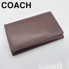 COACH コーチ 本革製 レザー 6連キーケース ブラウンのサムネイル