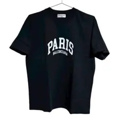 新品同様］バレンシアガ フロントロゴ プリントTシャツ ブラック 