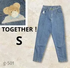 TOGETHER! デニムパンツ　ジーンズ　ベアー　くま　熊