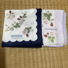 WEDGWOOD 花柄ハンカチ