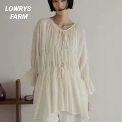 美品　LOWRYSFARM ヨウリュウシャーリングブラウス