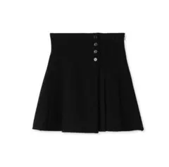 snidel サイドプリーツスカショーパン BLACK