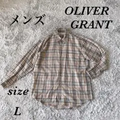 OLIVER GRANT (L) フランネルシャツ 日本製 メンズ チェック柄
