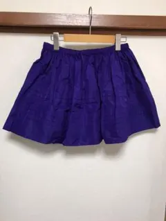 Miu Miu ミュウミュウパープルフレアミニスカート