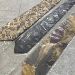 新品★ビンテージ ネクタイ 3本セット シルク イタリア製