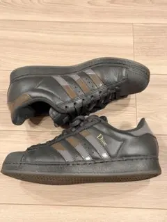 DIME×adidas Superstar ブラックレザー スニーカー Dime(ダイム)×adidas(アディダス) コラボスニーカー『スーパー