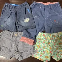 女の子110cm 半ズボン３枚(branshes ２枚)膝丈１枚