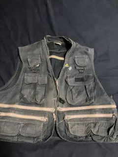 多ポケット ミリタリーベスト ダークグレー