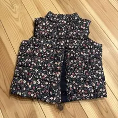 Ralph Lauren 花柄ベビーベスト ネイビー　ラルフローレン