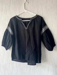 アースミュージック&エコロジー　刺繍　コットンブラウス　ボヘミアン チャイハネ