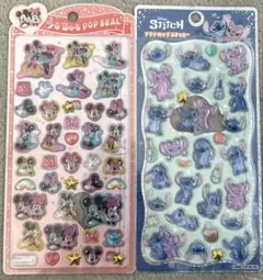正規品⭐︎プチドロスティッチ⭐︎うるちゅるミッキー&ミニー⭐︎2枚セット