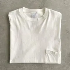90s GAP POCKET-T ポケット Tシャツ 無地 USA製 白 M