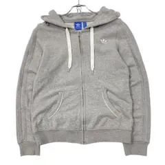 美品 adidasスウェットジップパーカー レディースXOT