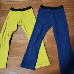 ストレッチパンツ イエローネイビー 2着セット 120cm