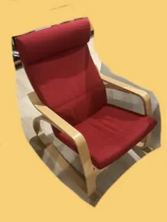 IKEA ロッキングチェア レッド(分解済) ポエング