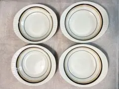 TONO CHINA 楕円皿 4枚セット 深皿 プレート　カレー皿　昭和レトロのサムネイル